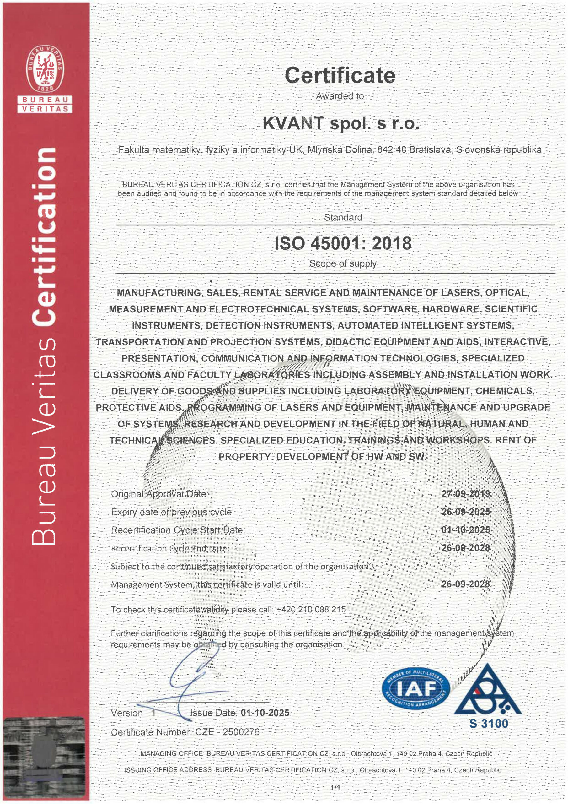 ISO 45001:2018